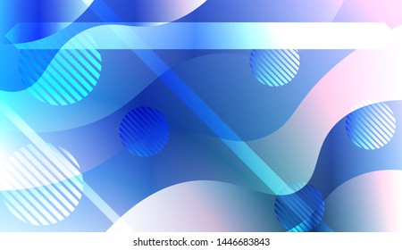 Futuristic Background With Color Gradient Geometric Shape for Your Design Landing Page, Ad, Banner, Cover Page. Vector Illustration with Color Gradient.