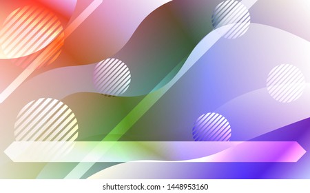 Futuristic Background With Color Gradient Geometric Shape for Your Design Landing Page, Ad, Banner, Cover Page. Vector Illustration with Color Gradient.