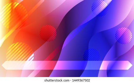 Futuristic Background With Color Gradient Geometric Shape for Your Design Landing Page, Ad, Banner, Cover Page. Vector Illustration with Color Gradient.