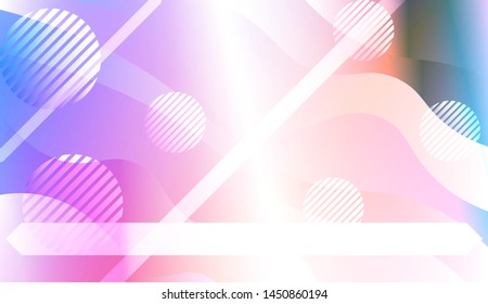Futuristic Background With Color Gradient Geometric Shape for Your Design Landing Page, Ad, Banner, Cover Page. Vector Illustration with Color Gradient.