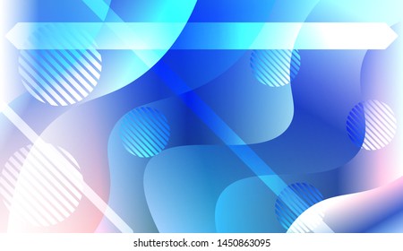 Futuristic Background With Color Gradient Geometric Shape for Your Design Landing Page, Ad, Banner, Cover Page. Vector Illustration with Color Gradient.