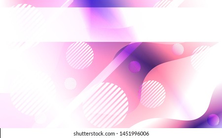 Futuristic Background With Color Gradient Geometric Shape for Your Design Landing Page, Ad, Banner, Cover Page. Vector Illustration with Color Gradient.