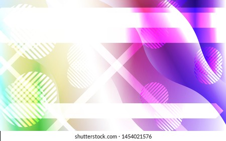 Futuristic Background With Color Gradient Geometric Shape for Your Design Landing Page, Ad, Banner, Cover Page. Vector Illustration with Color Gradient.
