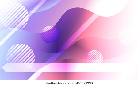 Futuristic Background With Color Gradient Geometric Shape for Your Design Landing Page, Ad, Banner, Cover Page. Vector Illustration with Color Gradient.