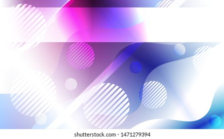 Futuristic Background With Color Gradient Geometric Shape for Your Design Landing Page, Ad, Banner, Cover Page. Vector Illustration with Color Gradient.