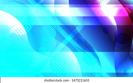 Futuristic Background With Color Gradient Geometric Shape for Your Design Landing Page, Ad, Banner, Cover Page. Vector Illustration with Color Gradient.
