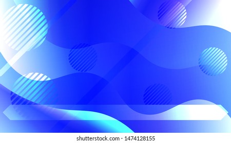 Futuristic Background With Color Gradient Geometric Shape for Your Design Landing Page, Ad, Banner, Cover Page. Vector Illustration with Color Gradient.