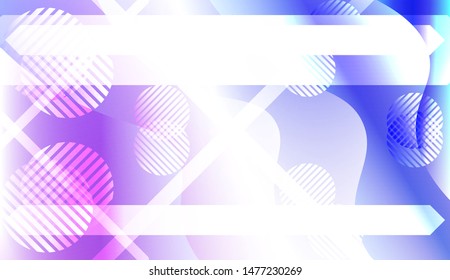 Futuristic Background With Color Gradient Geometric Shape for Your Design Landing Page, Ad, Banner, Cover Page. Vector Illustration with Color Gradient.