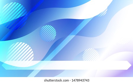 Futuristic Background With Color Gradient Geometric Shape for Your Design Landing Page, Ad, Banner, Cover Page. Vector Illustration with Color Gradient.