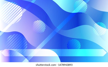 Futuristic Background With Color Gradient Geometric Shape for Your Design Landing Page, Ad, Banner, Cover Page. Vector Illustration with Color Gradient.