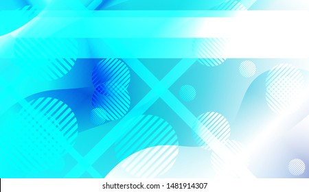 Futuristic Background With Color Gradient Geometric Shape for Your Design Landing Page, Ad, Banner, Cover Page. Vector Illustration with Color Gradient.