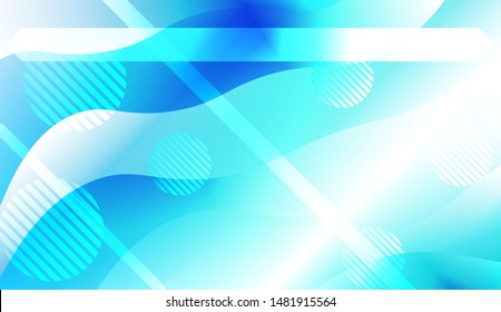 Futuristic Background With Color Gradient Geometric Shape for Your Design Landing Page, Ad, Banner, Cover Page. Vector Illustration with Color Gradient.