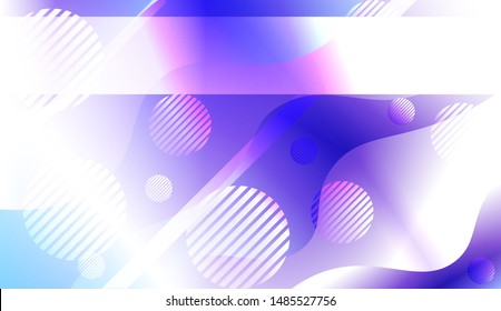 Futuristic Background With Color Gradient Geometric Shape for Your Design Landing Page, Ad, Banner, Cover Page. Vector Illustration with Color Gradient.