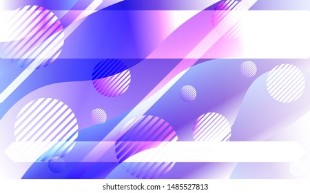 Futuristic Background With Color Gradient Geometric Shape for Your Design Landing Page, Ad, Banner, Cover Page. Vector Illustration with Color Gradient.