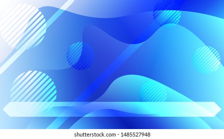 Futuristic Background With Color Gradient Geometric Shape for Your Design Landing Page, Ad, Banner, Cover Page. Vector Illustration with Color Gradient.