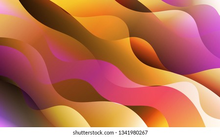 Futuristic Background With Color Gradient Wave Shape. For Creative Templates, Cards, Color Covers Set. Vector Illustration with Color Gradient.