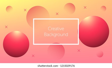 Futuristic background with colorful geometric shapes. Creative background for landing page, banner and cover, poster and presentation. Modern template for graphic design. Vector Eps10