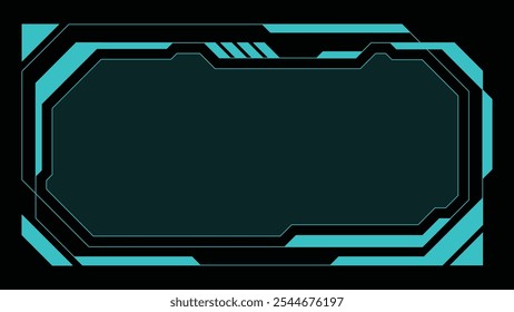 Futuristic Background Cyber Digital Interface Frame