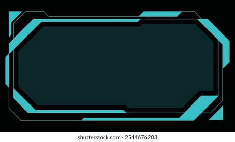 Futuristic Background Cyber Digital Interface Frame