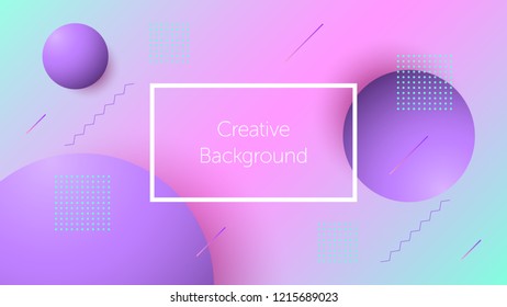 Futuristic background with dynamic geometric shapes. Creative background for landing page, banner and cover, poster and presentation. Modern template for graphic design. Vector Eps10
