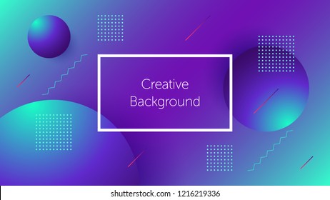 Futuristic background with dynamic geometric shapes. Creative background for landing page, banner and cover, poster and presentation. Modern template for graphic design. Vector Eps10