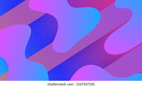 Futuristic Background. Dynamic Journal. Plastic Page. Purple Hipster Poster. Color Landing Page. Minimal Banner. Technology Backdrop. Cool Neon Design. Violet Futuristic Background