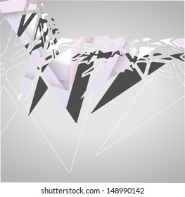 Futuristic background, geometric technology style illustration.