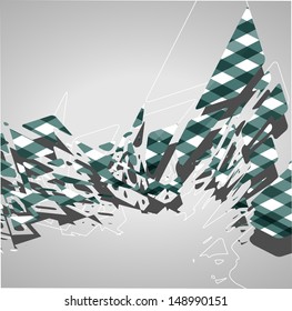 Futuristic background, geometric technology style illustration.