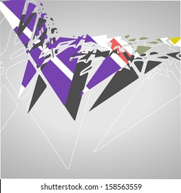Futuristic background, geometric technology style illustration.