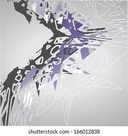 Futuristic background, geometric technology style illustration.