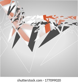 Futuristic background, geometric technology style illustration.
