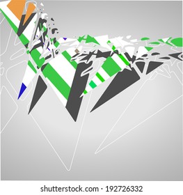 Futuristic background, geometric technology style illustration.