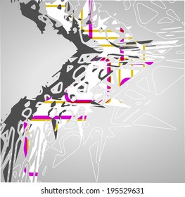 Futuristic background, geometric technology style illustration.