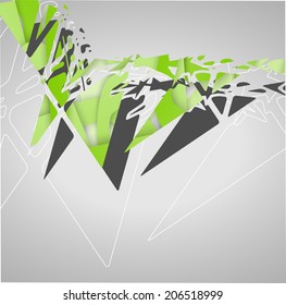 Futuristic background, geometric technology style illustration.