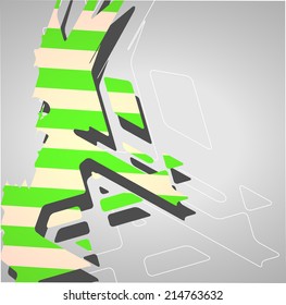 Futuristic background, geometric technology style illustration.