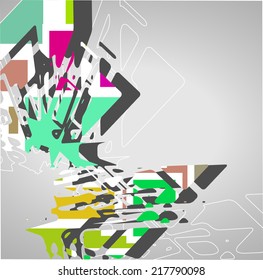 Futuristic background, geometric technology style illustration.