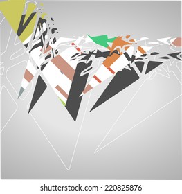 Futuristic background, geometric technology style illustration.