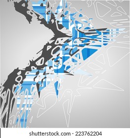Futuristic background, geometric technology style illustration.