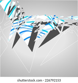 Futuristic background, geometric technology style illustration.