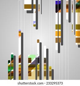 Futuristic background, geometric technology style illustration.