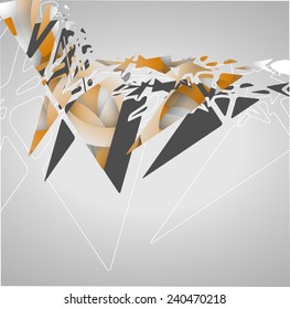 Futuristic background geometric technology style illustration.