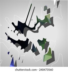 Futuristic background geometric technology style illustration.
