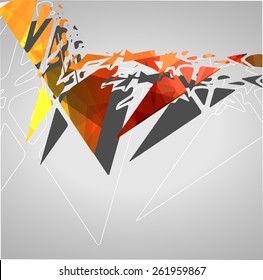 Futuristic background geometric technology style illustration.
