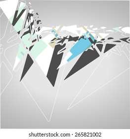 Futuristic background geometric technology style illustration.