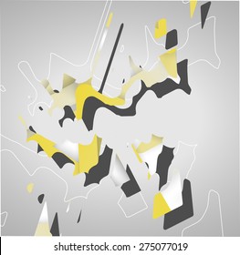 Futuristic background, geometric technology style illustration.