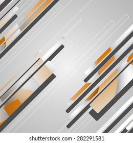 Futuristic background, geometric technology style illustration.