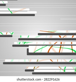 Futuristic background, geometric technology style illustration.