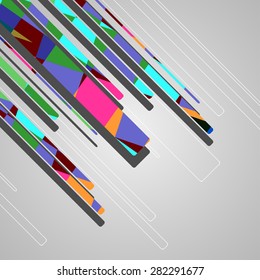 Futuristic background, geometric technology style illustration.