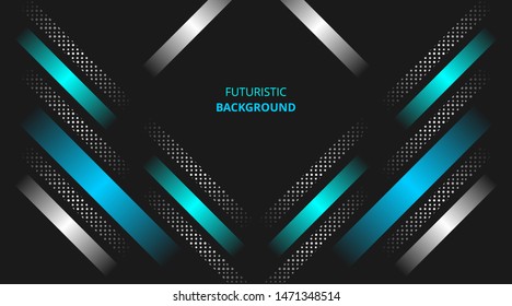 Futuristic Background glowing blue white modern techno corporate business design template, for web background, advertising, landing page