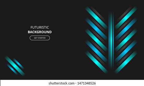 Futuristic Background glowing blue white modern techno corporate business design template, for web background, advertising, landing page